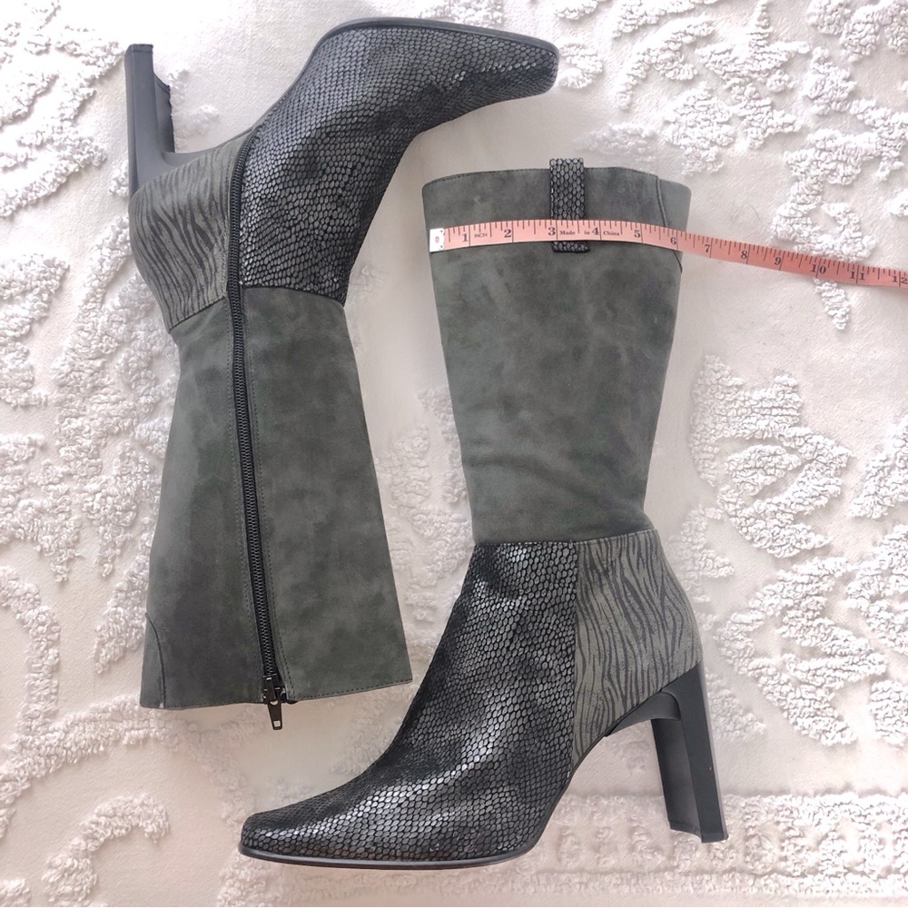 Proxy Gray Heeled Boots - Picture 8 of 16
